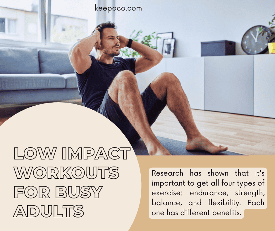 low impact workouts for busy adults