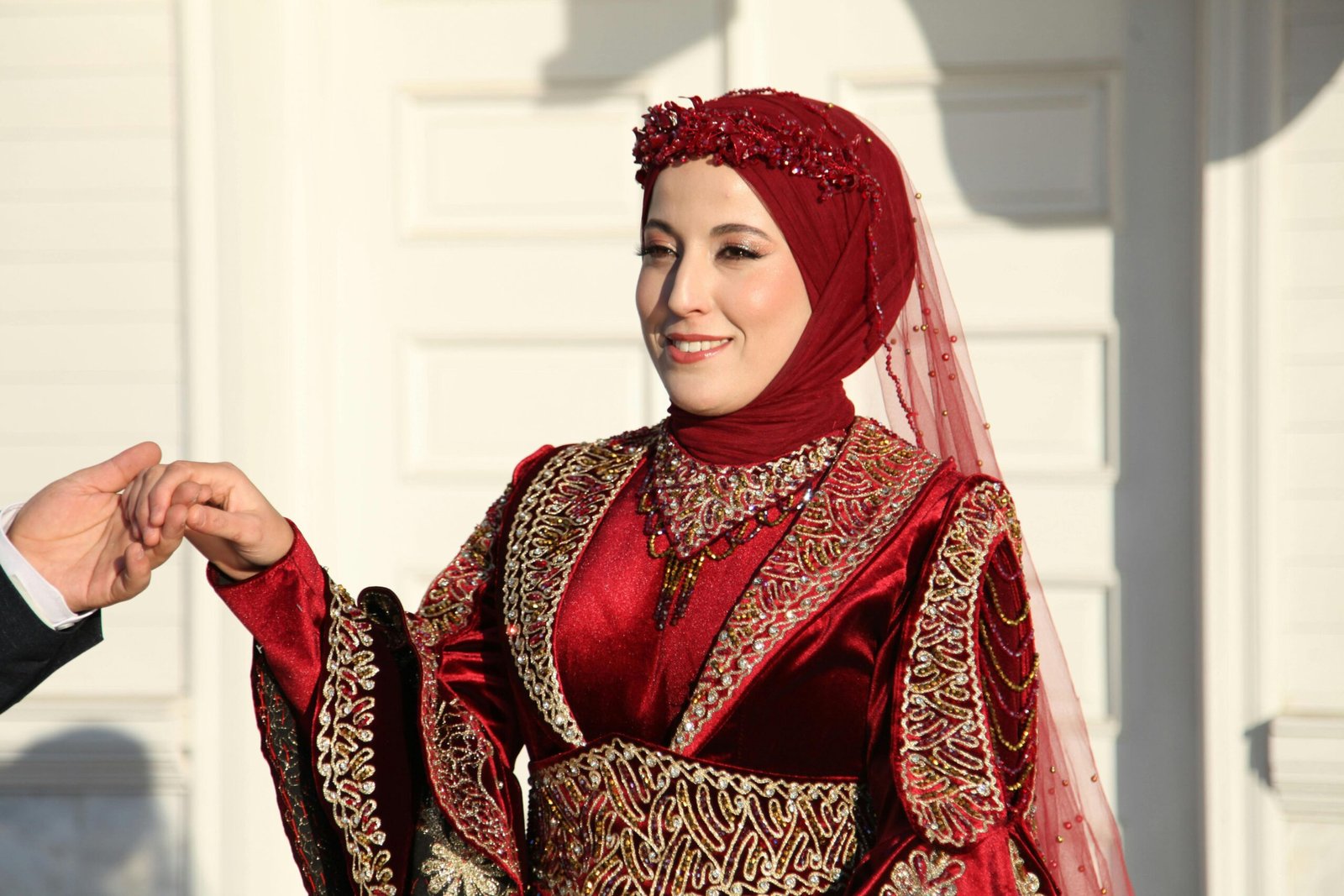 Festive Red Velvet American Winter Dresses for Christmas Eve