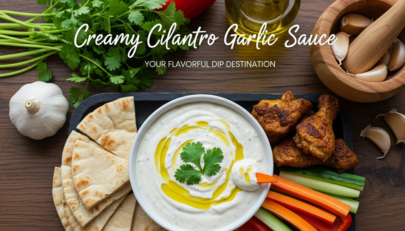 Creamy Cilantro Garlic Sauce – Fresh, Bold & Addictively Delicious